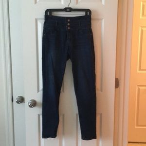 Charlotte Russe High Waisted Dark Wash Jeans